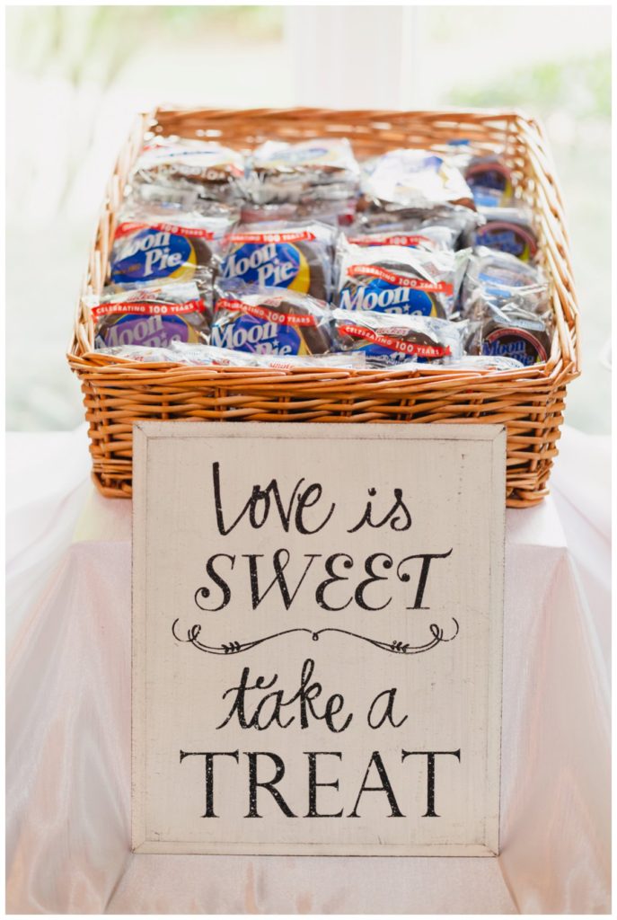 Moon Pie wedding favors